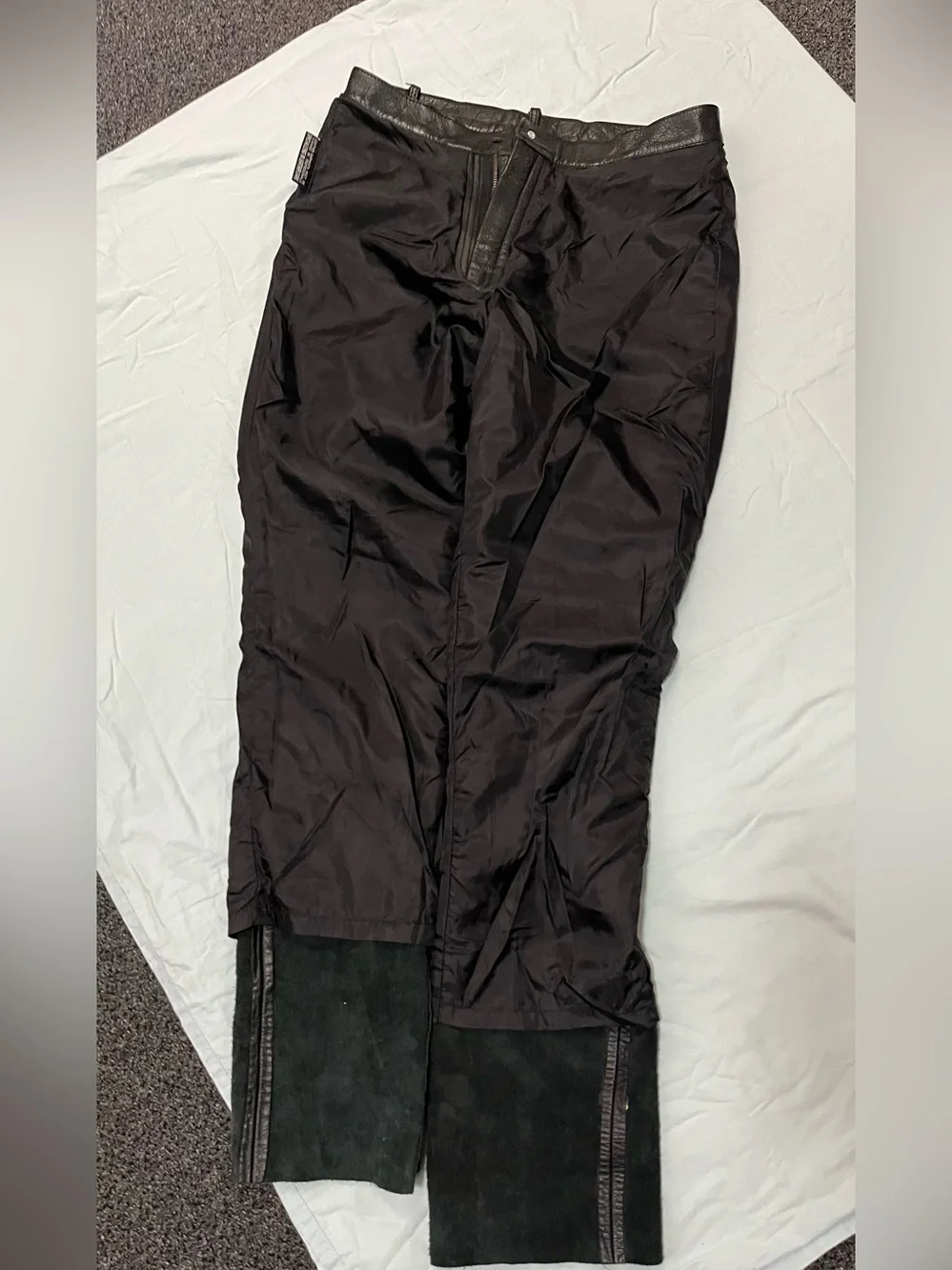 90s Wilson’s Men's Black Leather pants - Classic Five-Pocket Sz 32 biker